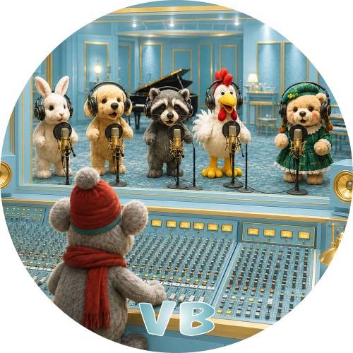 KI-generiertes Bild - VB im Tonstudio 
