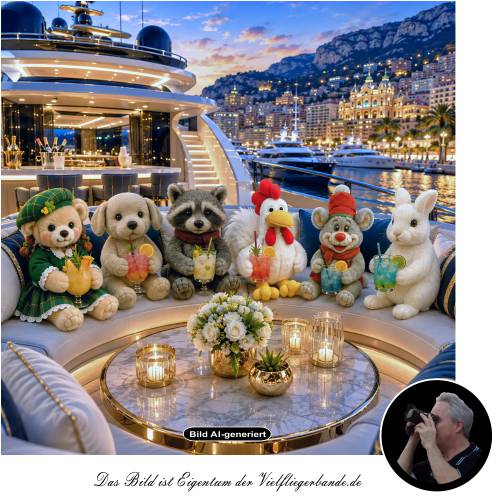 Auf ihrer 30 Meter Yacht in Monaco