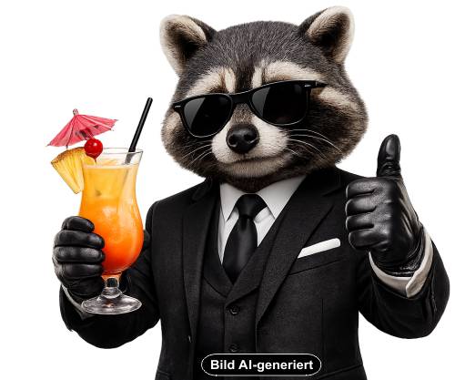 Waschbär rechts